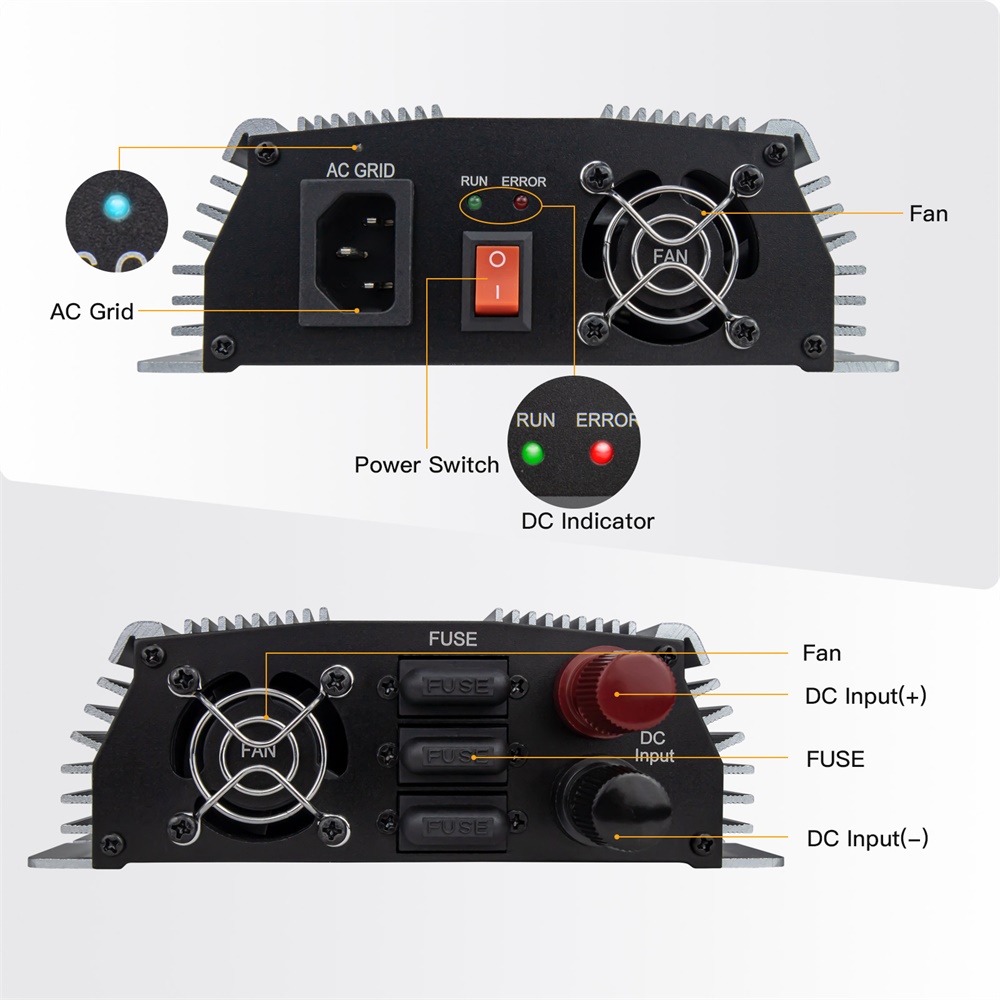 1000-1400W Grid Tie Micro Sola - Micro Inverter 1400W Solar Grid Tie ulasan dan harga