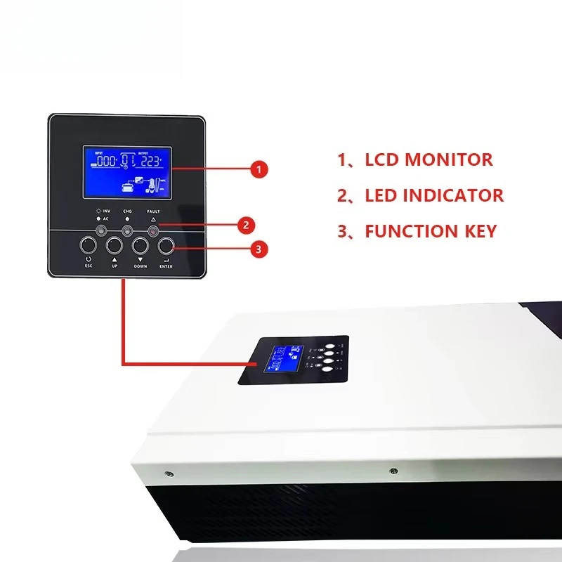 5000W 5600W Hybrid Solar Inver - Parallel Solar Inverter 48V 5000W Mppt ulasan dan harga