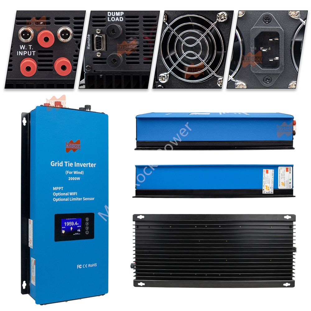 2000W 48V AC MPPT Wind Inverte - Grid Tie Inverter Limiter 2000W ulasan dan harga