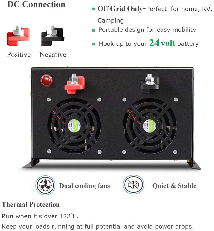 Off Grid Pure Sine Wave Solar  - Pure Sine Wave Inverter 5000W 48V 220V ulasan dan harga