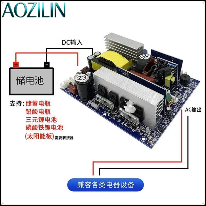 AOZILIN Pure Sine Wave Inverte - Pure Sine Wave Inverter Board 24V 48V ulasan dan harga
