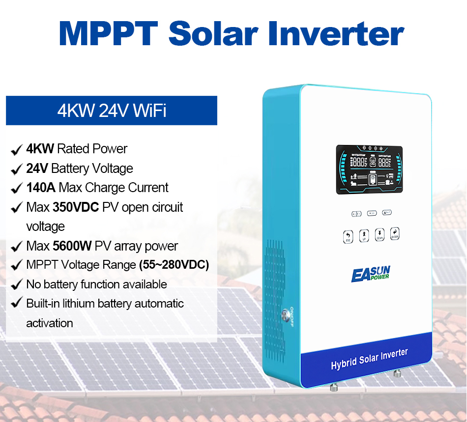 EASUN POWER 4KW 110V Off Grid  - Grid Tie Inverter Limiter 2000W ulasan dan harga