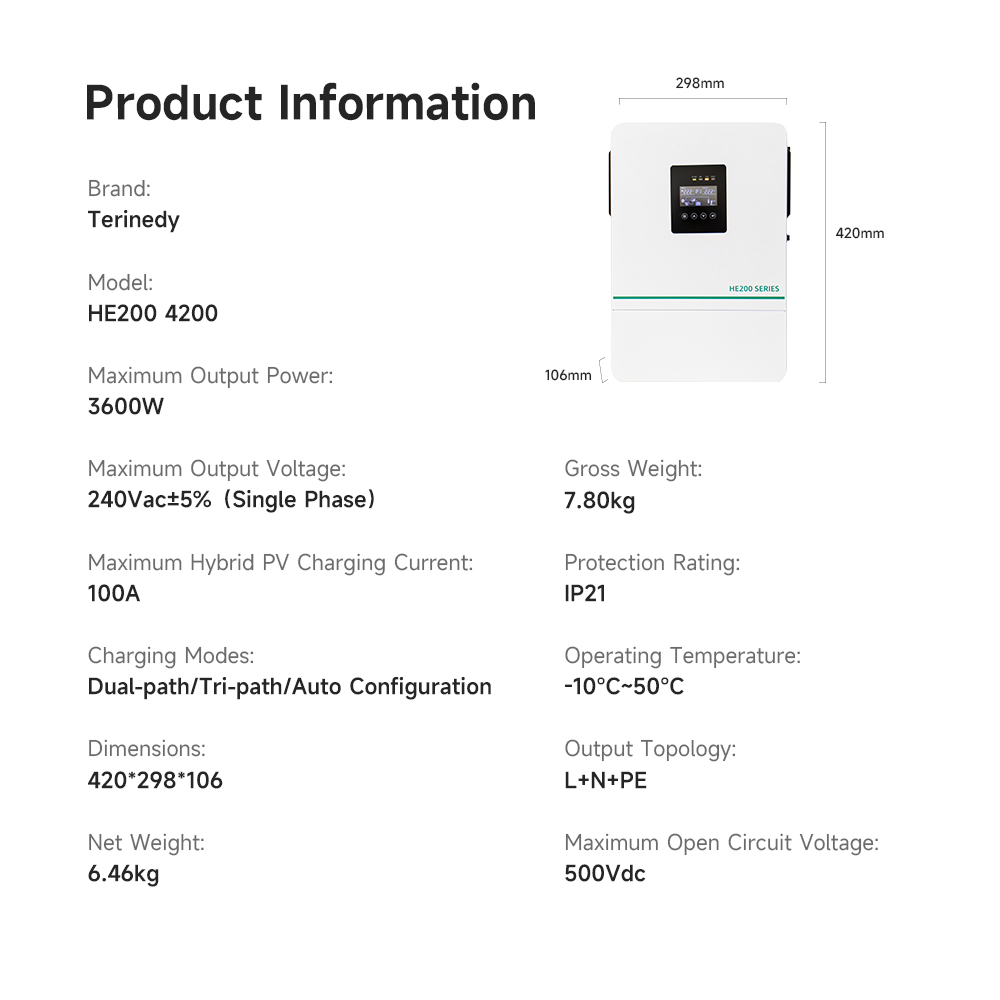 3.6kw 5.5kw 6.2kw 11kw 3kva 5k - Hybrid Solar Inverter 5.5Kw Mppt 48V ulasan dan harga