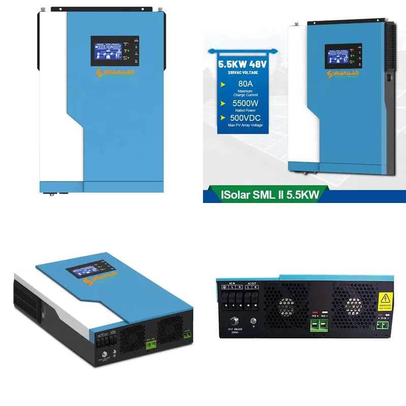 Solar Controller 3.5KW 5.5KW H - Hybrid Solar Inverter 5.5Kw Mppt 48V ulasan dan harga